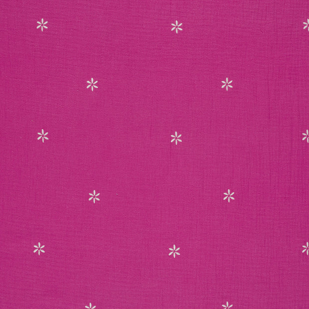 Musselin fabrik Fuchsia matt 