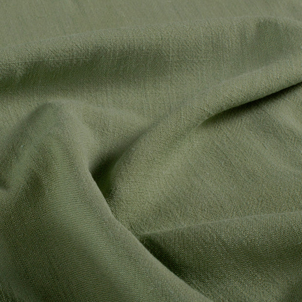 Woven Viscose Linen fabric Unicolour Olive Green
