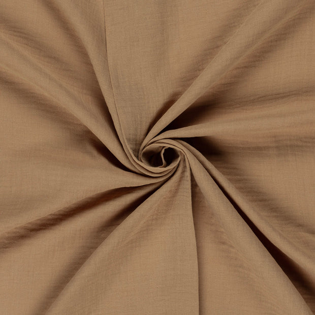 Muslin fabric Camel 