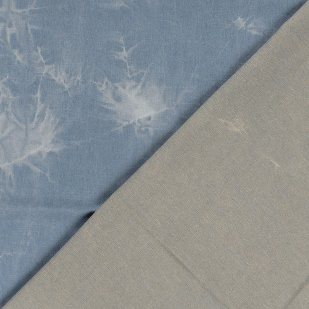 Denim fabric Abstract printed 