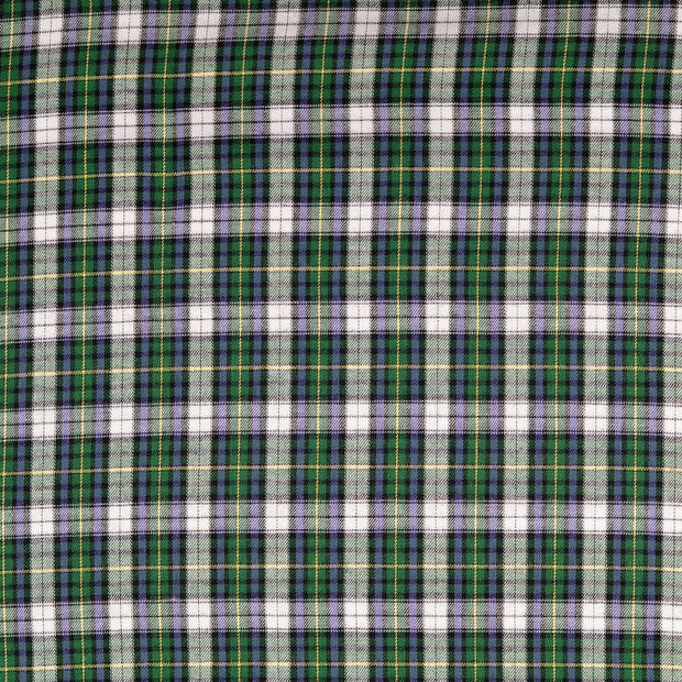 Flannel fabric Checks Apple Green