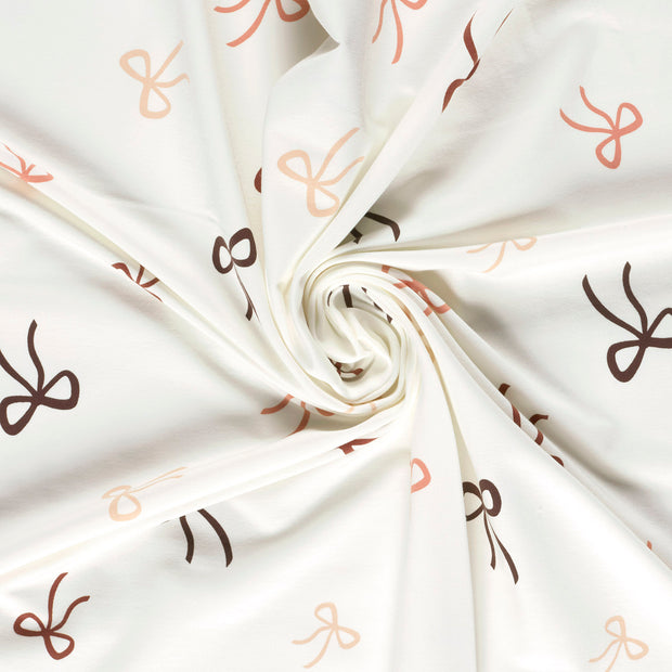 French Terry fabric Off White printed 