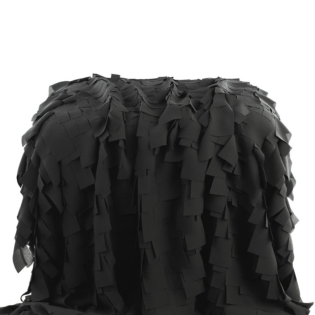 Chiffon fabric Unicolour Black