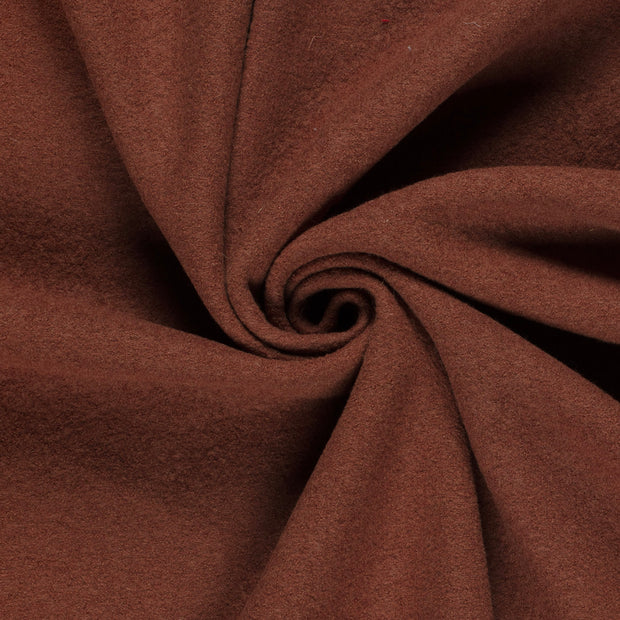 Wool Boucle fabric Brique 