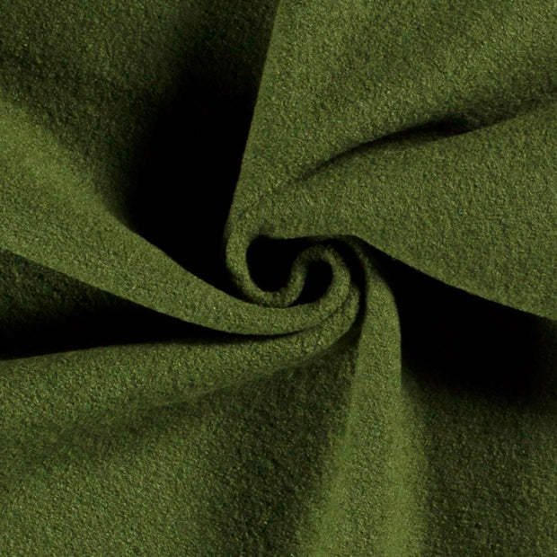 Chiffon en laine tissu Unicolore Vert