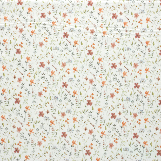 Rib Jersey fabric Off White matte 