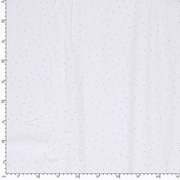 Woven Polyester fabric Stripes Optical White