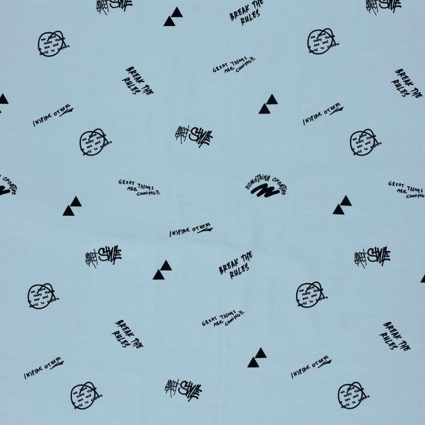 Jersey fabric Baby Blue soft 