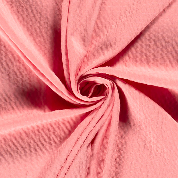 Viscose Bubble fabric Unicolour Pink