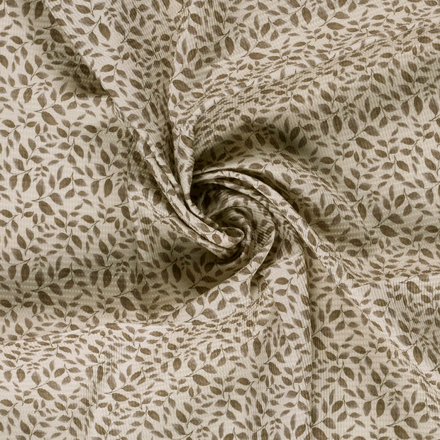 Waffle piqué fabric Beige 