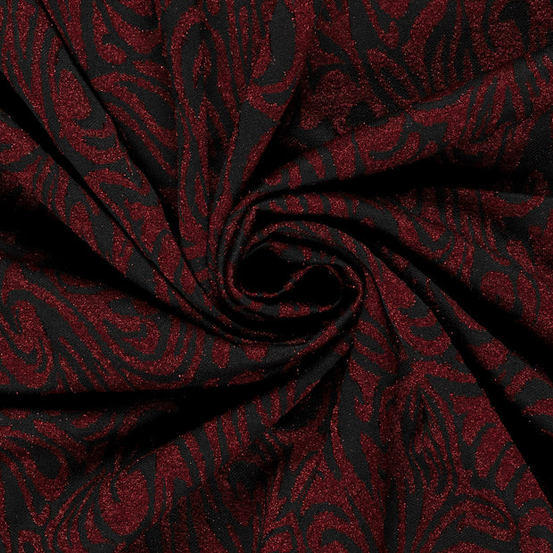 Jacquard fabrik Abstrakt Dunkelrot