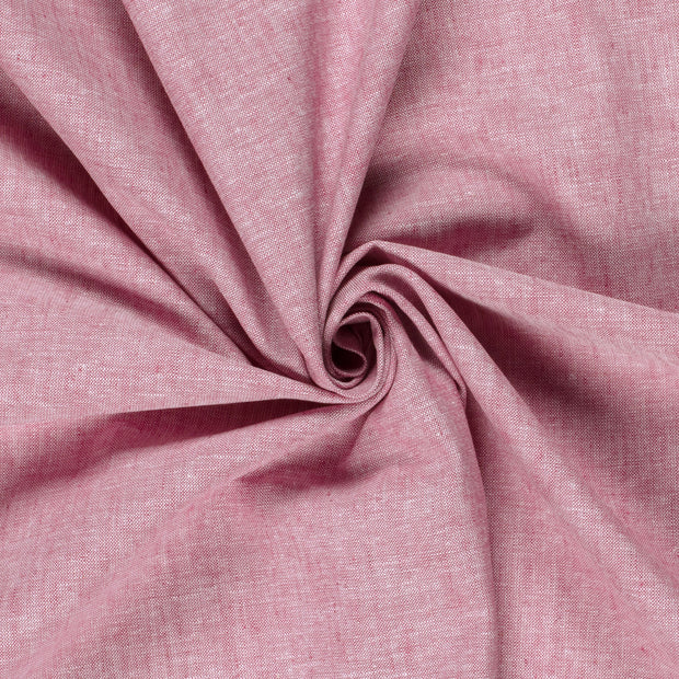 Chambré fabric Melange Dark Red