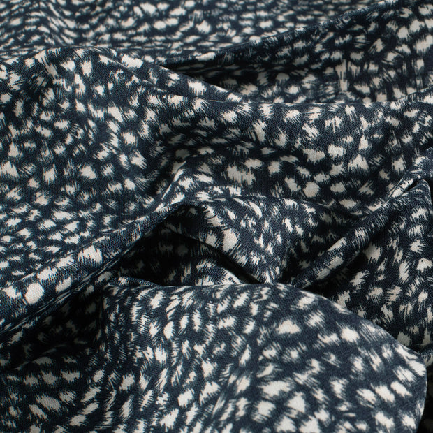 Bengaline fabric Abstract Navy