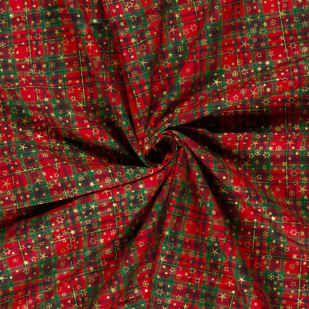 Cotton Poplin fabric Red 