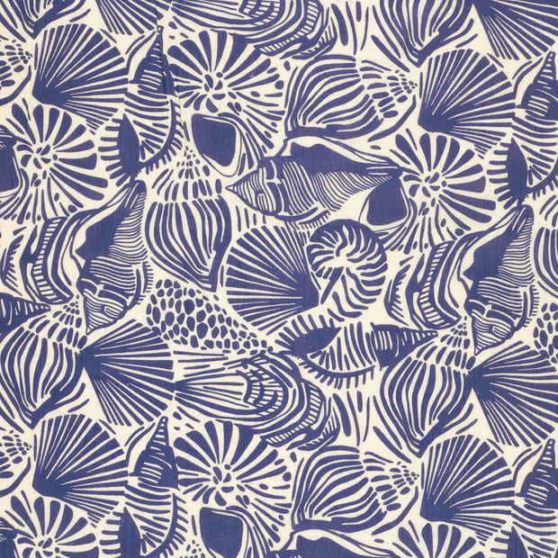 Muslin fabric Cobalt matte 