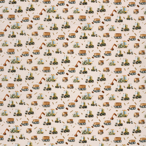 Cotton Poplin fabric Off White 