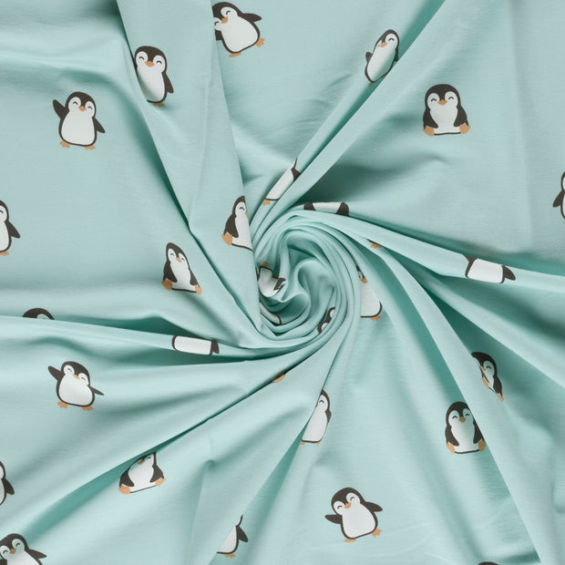 Felpa tela Azul bebé estampado 