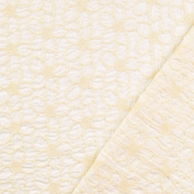  fabric White embroidered 