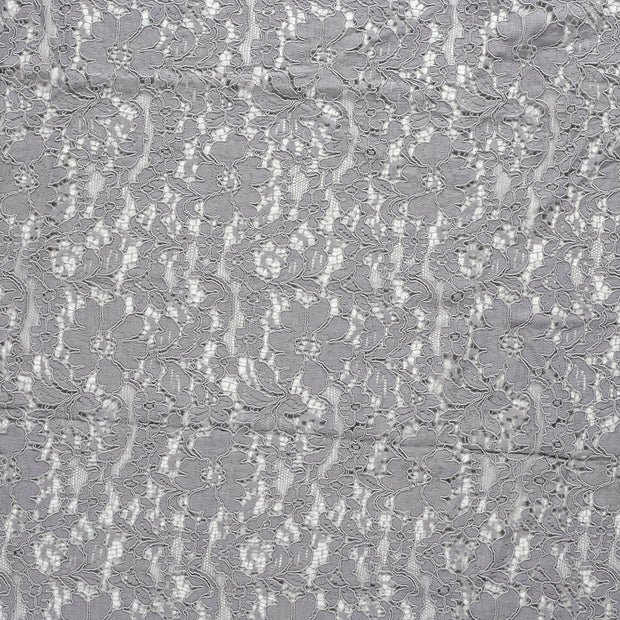 Lace fabric Light Grey matte 