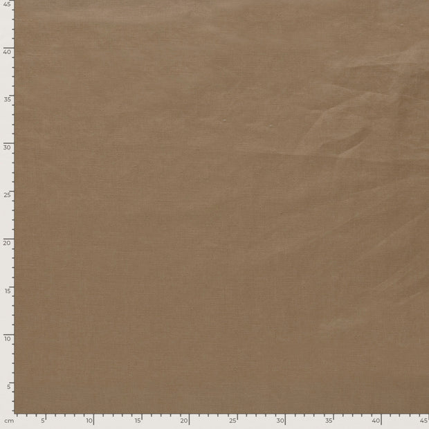 Linen fabric Unicolour Camel