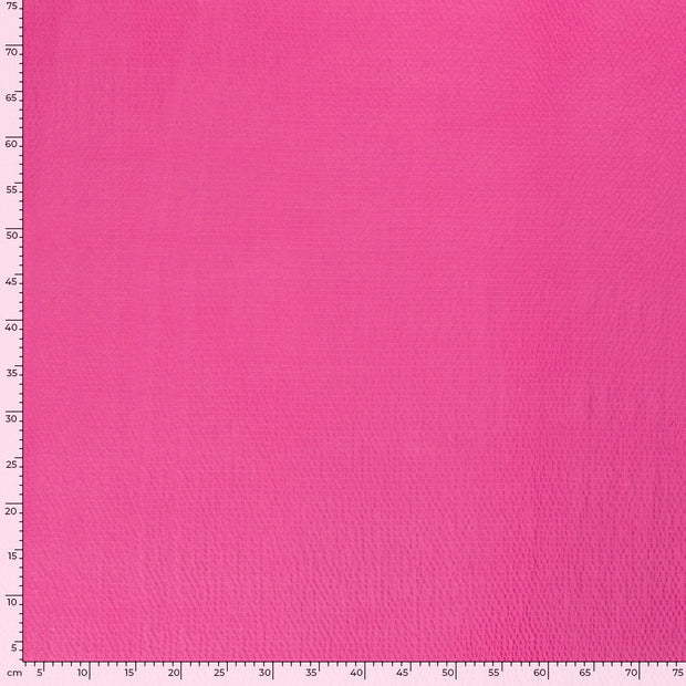 Viscose Bubble fabrik Uni Fuchsia