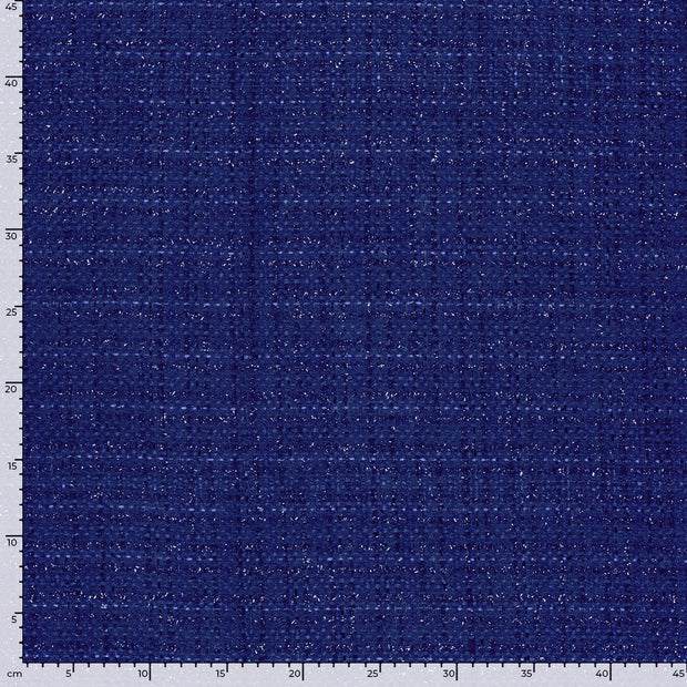 Jacquard fabric Unicolour Cobalt