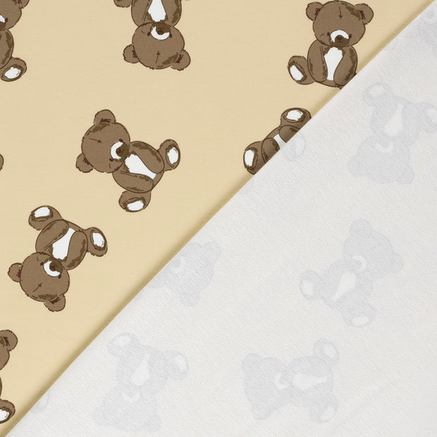 French Terry fabric Bears printed 