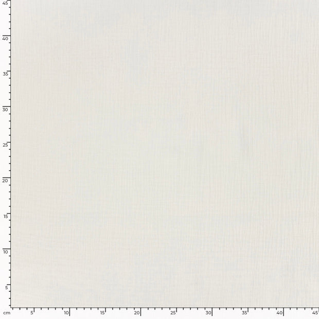 Muslin fabric Unicolour Ivory