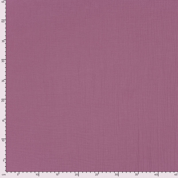 Muslin fabric Unicolour Old Pink