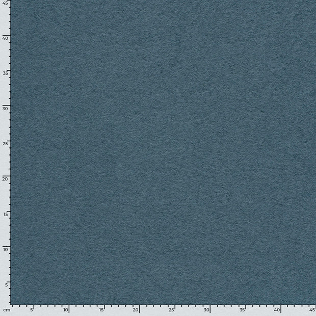 Wool Boucle fabric Unicolour Steel Blue