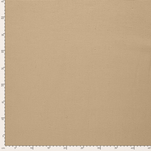 Waffelpiqué fabrik Uni Beige