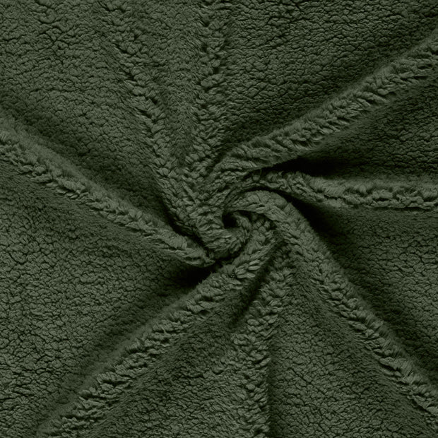 Fake Fur fabric Khaki Green 