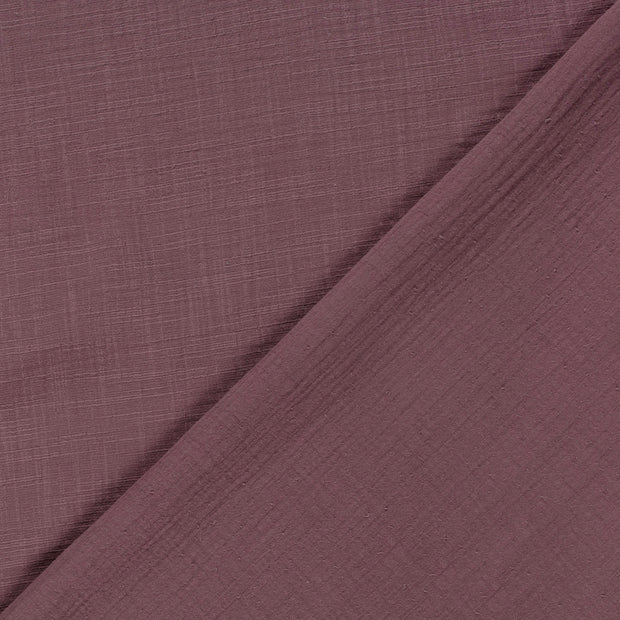 Muslin fabric Unicolour slub 