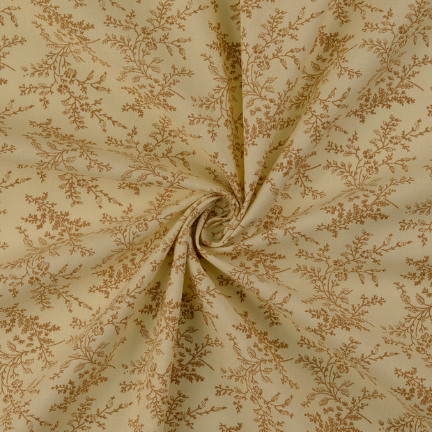 Cotton Poplin fabric Beige 