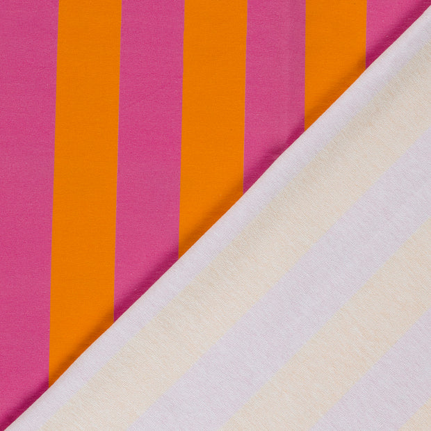 French Terry fabric Stripes digital printed 