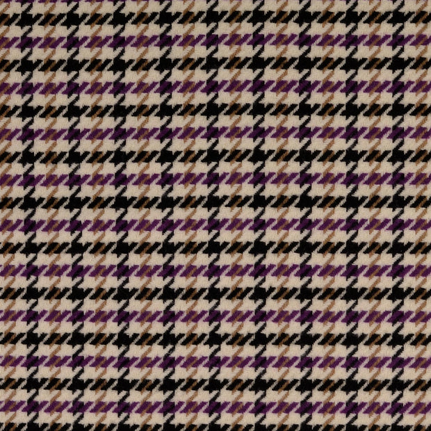 Tweed fabric Pied de poule Multicolor