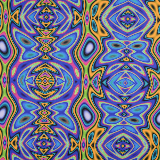 Polyester Jersey fabric Abstract Multicolor