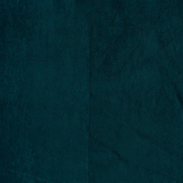 Velours Côtelé Bébé Stretch 21w tissu Bleu Canard mat 