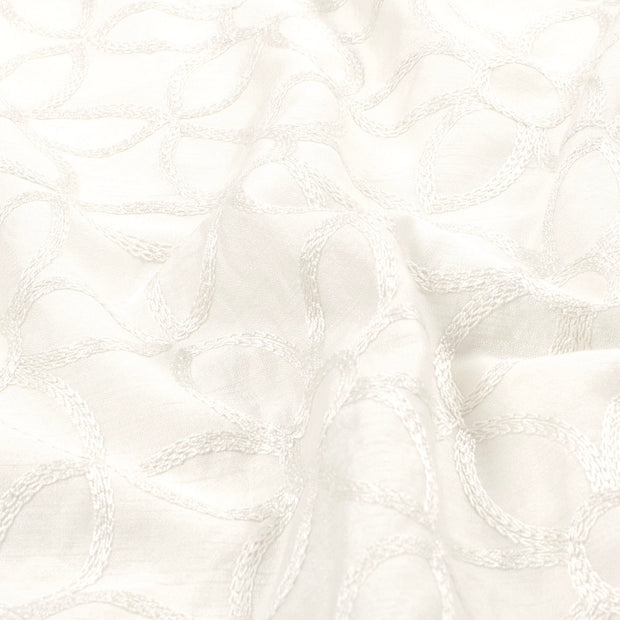  fabric Flowers Optical White