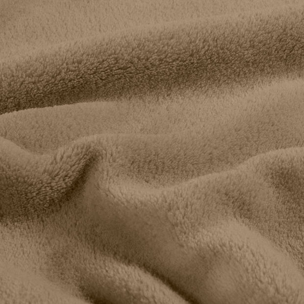 Coral Fleece fabric Unicolour Beige