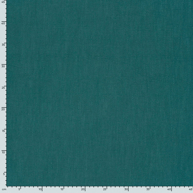 Linen fabric Unicolour Petrol