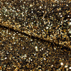 Velvet Sequins Unicolour Gold