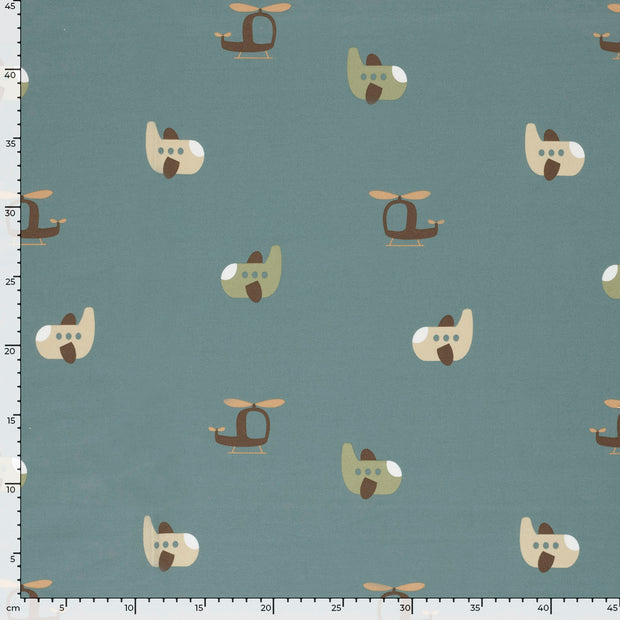 French Terry fabric Indigo