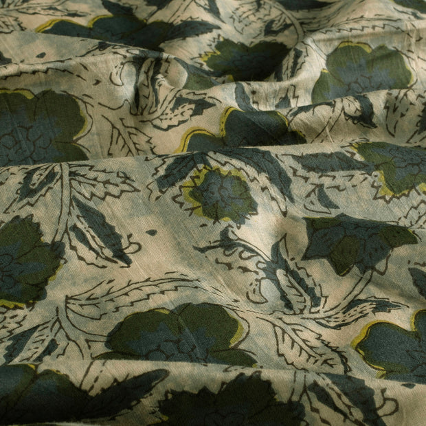Voile fabric Abstract Beige