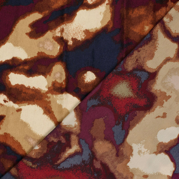 Satin Velvet fabric Abstract printed 