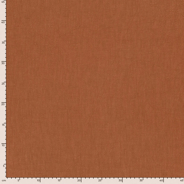 Linen fabric Unicolour Brique