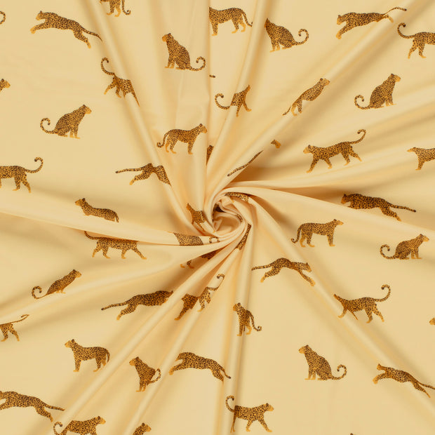 Swimwear Jersey UPF50 Recycled fabric Camel digital printed 