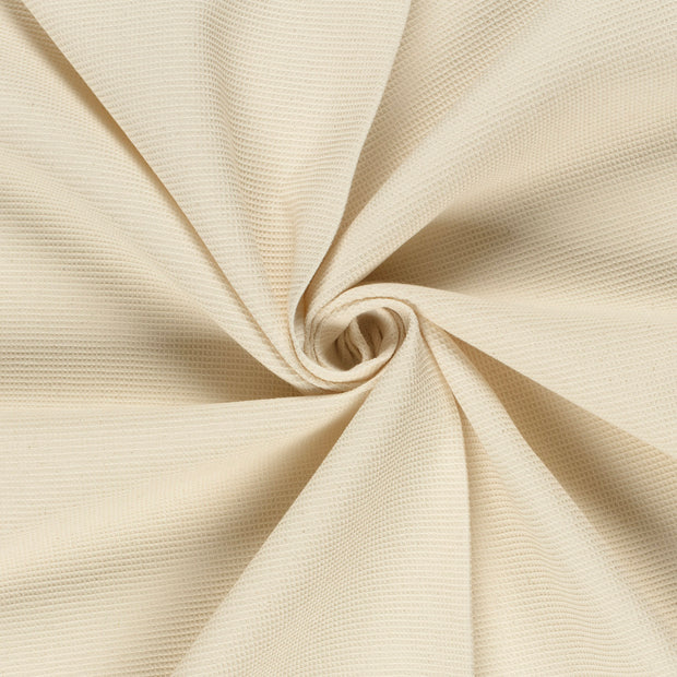Waffle piqué fabric Ivory 