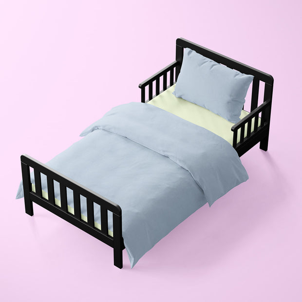 Cretonne tissu Unicolore Bleu bébé