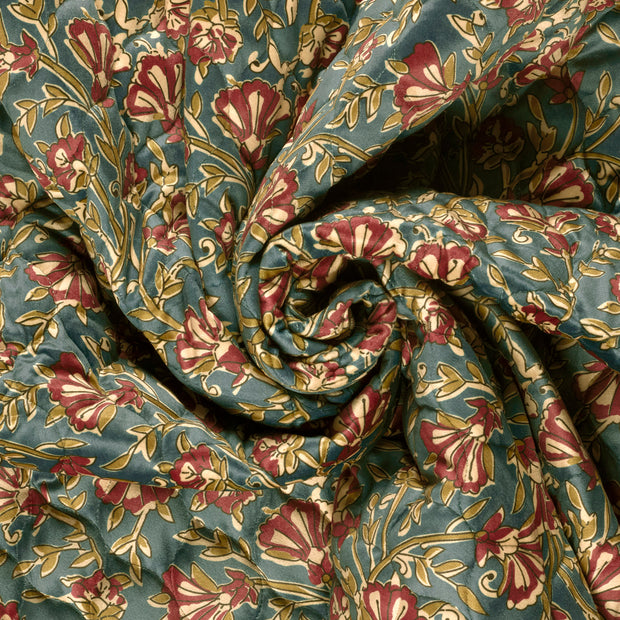 Velvet fabric printed 